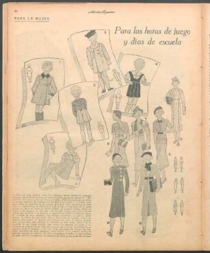 Para las horas de juego y días de escuela [Dibujos] : Para la mujer