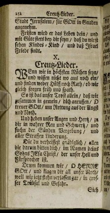 X. Creutz-Lieder.