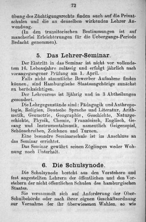 5. Das Lehrer-Seminar.