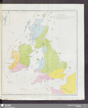 Plate 6. Diagram of the distribution of british phanerogamous plants & marine mollusca