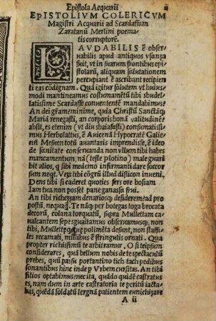 Opus Merlini Cocaii Macaronicorum : totam in pristinam formam per me magistrum Acquarium Lodolam optime redactum
