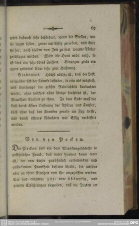 Von den Pocken