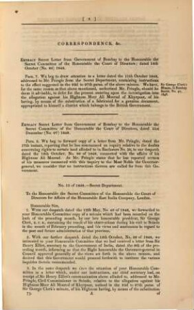 Return to an Order ... dated 16 November 1852 : Copies of the eviedence and report of a commission ...