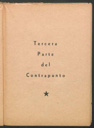 Tercera Parte del Contrapunto