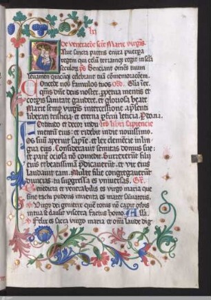 De veneracione sanctae Marie virginis