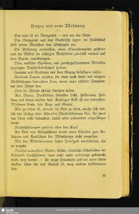 Umzug und neue Wohnung