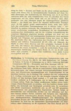 350-351 [Rezension] Bibel-Lexikon