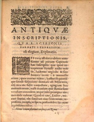 Antiquae Inscriptionis qua L. Scipionis ... expressum est elogium Explanatio