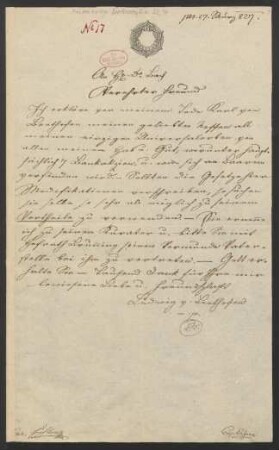 Letzter Wille Ludwig van Beethovens. Testamentsabschrift