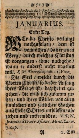 Geistliche Sprüch Und Lehr-Stuck : Gezogen auß denen Büchern Der Seraphischen Mutter Theresiae a Jesu, Und des Seeligen Vatters Joannis von Creutz
