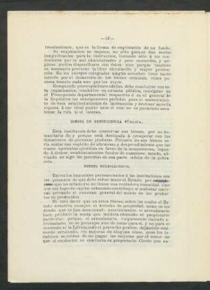 Bienes de beneficencia pública.