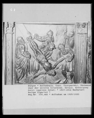 Relief: Kreuzigung Petri