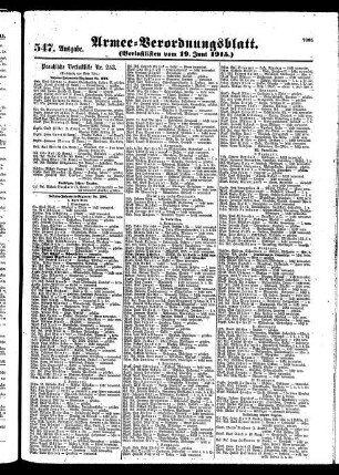 547.Ausgabe. Samstag, 19. Juni 1915