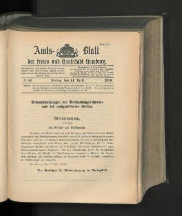 No. 86, 14. April 1916