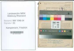 Entnazifizierung Friedrich Kampelmann , geb. 12.05.1907 (Arzt)