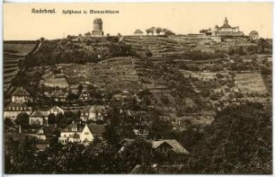 Radebeul. Spitzhaus und Bismarckturm