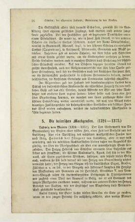 5. Die baierschen Markgrafen (1324-1373)