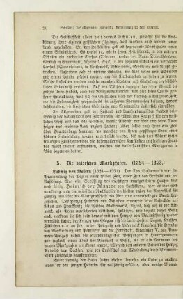 5. Die baierschen Markgrafen (1324-1373)