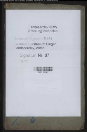 Vormundschaftliche Angelegenheiten Hohenlimburgs