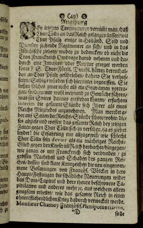 Augspurg - Regenspurg
