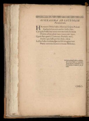 Epigramma ad lectorem.