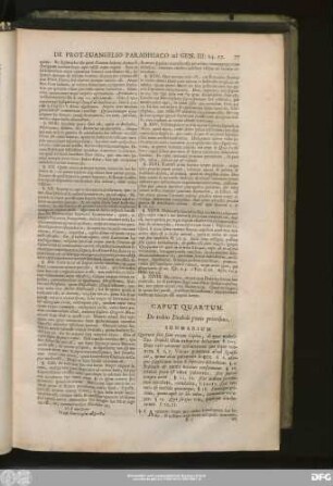 Caput Quartum. De tribus Diabolis poenis prioribus.