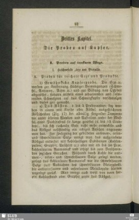 Drittes Kapitel. Die Proben auf Kupfer