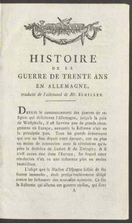 Histoire De La Guerre De Trente Ans En Allemagne ...