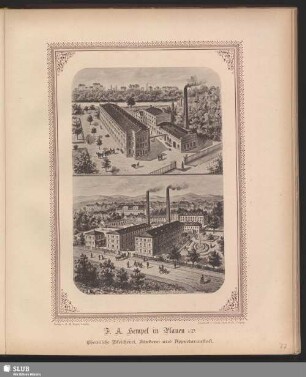 F. A. Hempel in Plauen i./V. Chemische Bleicherei, Färberei und Appreturanstalt