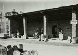 Wiederaufbau Zwinger, Zustand September 1952