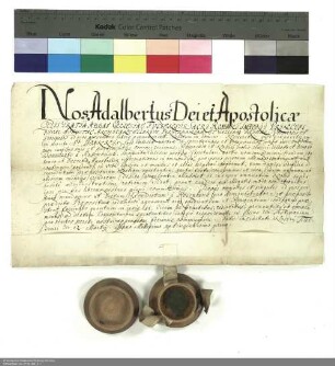 Adalbert [von Schleifras], Abt von Fulda, überträgt Benedikt von Rosenbusch die Propstei Johannesberg