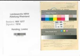Entnazifizierung Lorenz Kersting , geb. 21.06.1908 (Polizist)