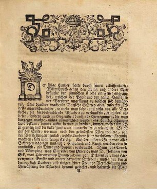 Beytrag zu den Reformationsurkunden betreffend die Händel welche D. Eck bey Publicationen der päbstlichen Bulle wider den sel. D. Luther im Jahr 1520 erreget hat