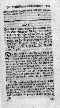 Das Näherrecht systematisch entworfen.