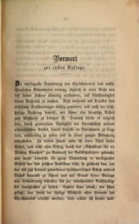 Preußische Sprichwörter und volksthümliche Redensarten, [1]