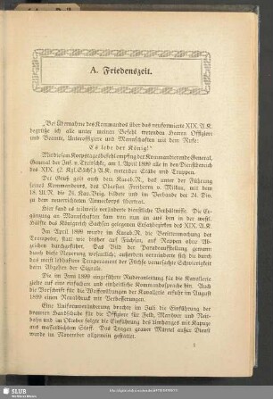 A. Friedenszeit