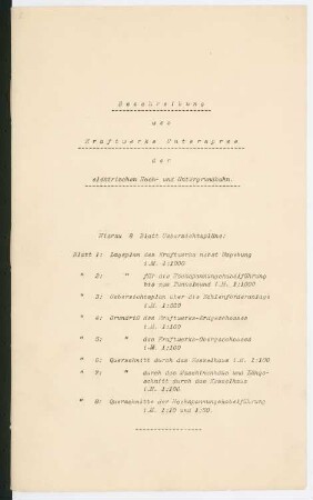 Kraftwerk Unterspree, Berlin-Ruhleben: Beschreibung des Kraftwerks (19 Seiten)