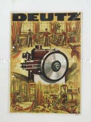 Werbeprospekt für Motoren der Fa. Deutz