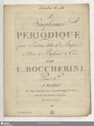 Violino secondo principale