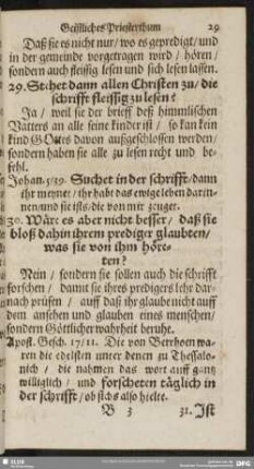 29. Stehet dann allen Christen zu, die schrifft fleissig zu lesen?