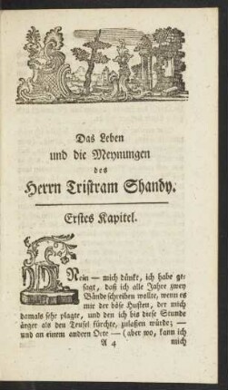 Erstes Kapitel ... Vier und vierzigstes Kapitel.
