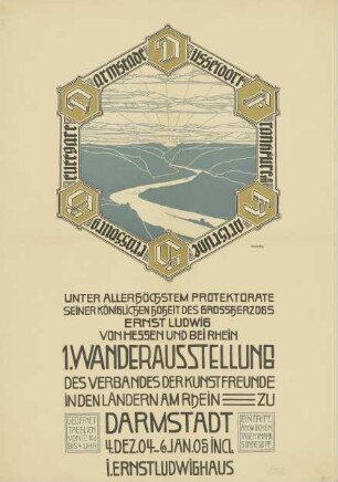 1. Wanderausstellung des Verbandes der Kunstfreunde in den Ländern am Rhein zu Darmstadt