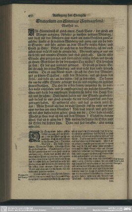Evangelium am Sonntage Septuagesimae, Matthaei 20.