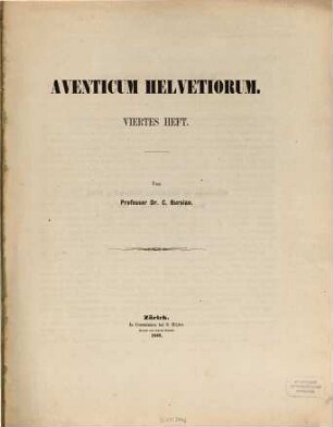 Aventicum Helvetiorum. 4