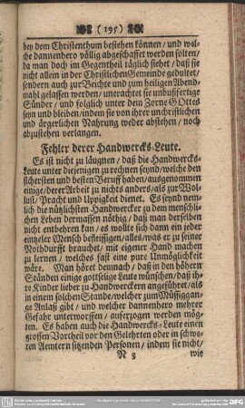 Fehler derer Handwercks-Leute