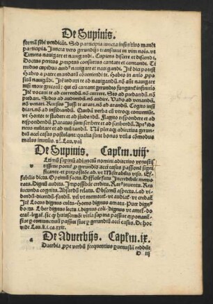 De Adverbiis. Cap[itu]l[u]m .ix.