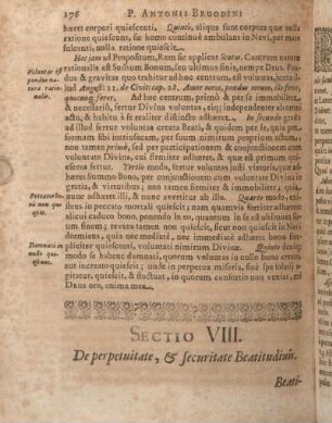 Sectio VIII. De perpetuitate, & securitate Beatitudinis.