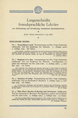 Langenscheidts fremdsprachliche Lektüre