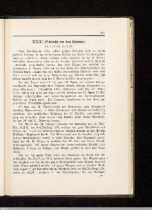 XXIII. Schlacht um den Kemmel
