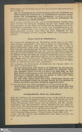 Krause verrät die Arbeiterklasse
